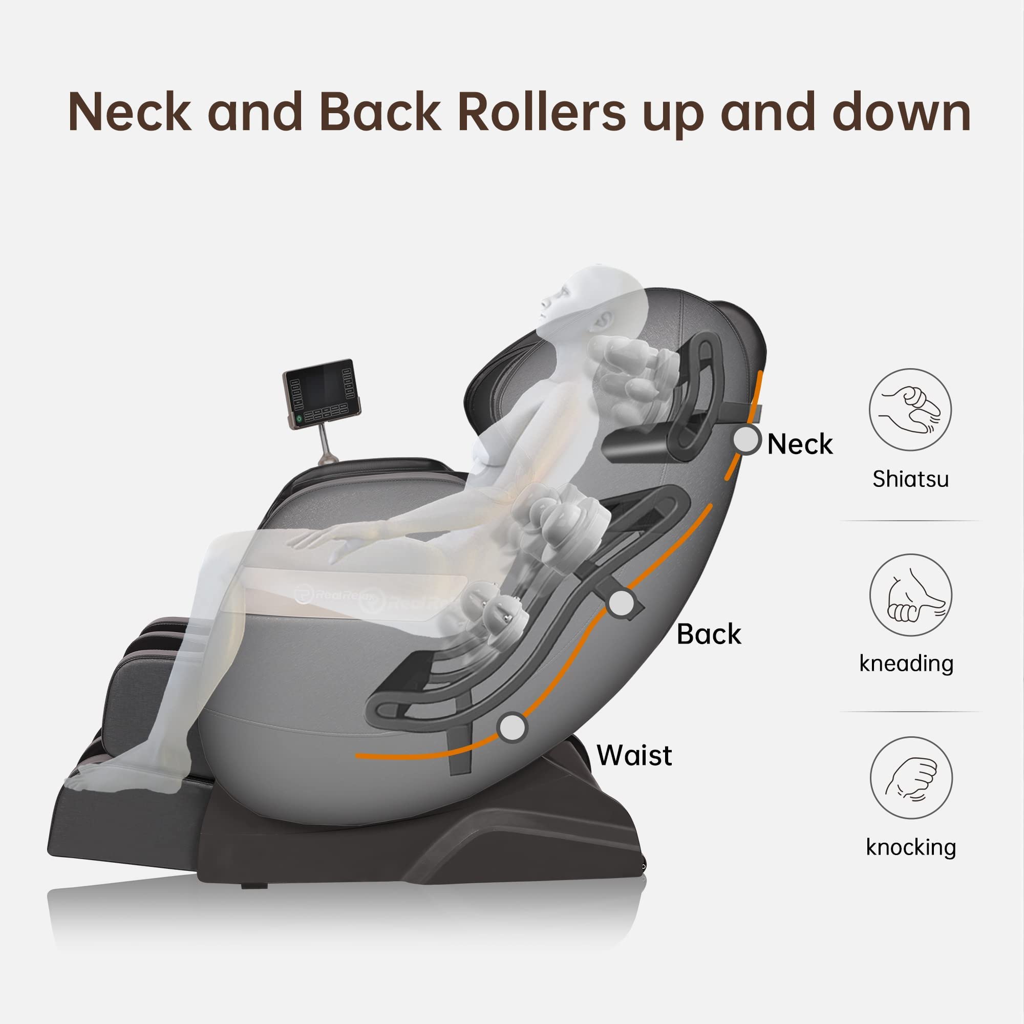 CoreRelief S-Track Massage Chair – Zero Gravity, Full-Body Airbags & Heat