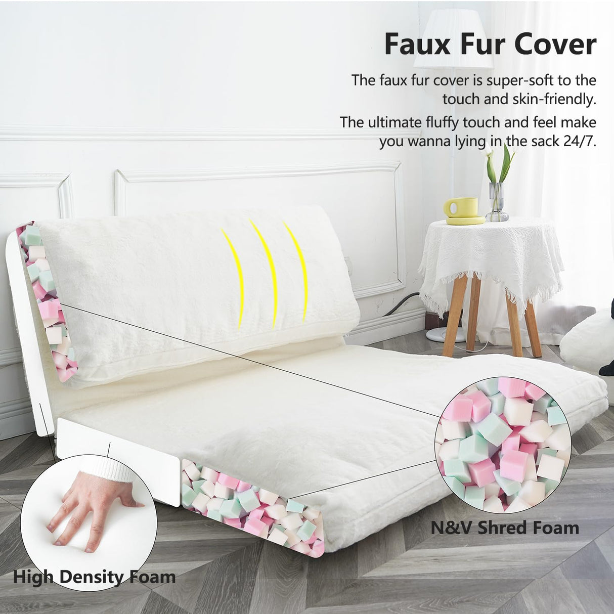 Folding Matress Sofa, Foam Filling Folding Matress Sofa