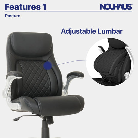 Posture Ergonomic PU Leather Office Chair