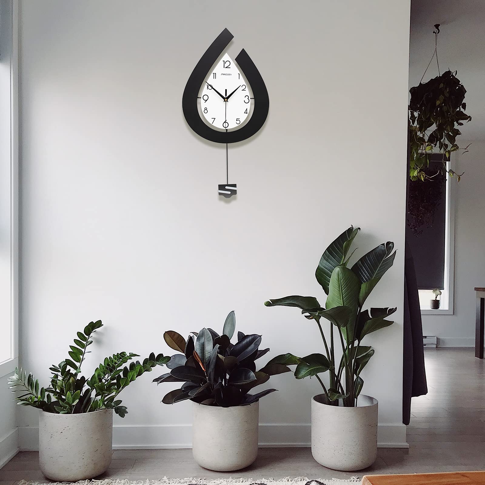 Large Wall Clock for Living Room Decor Big Pendulum