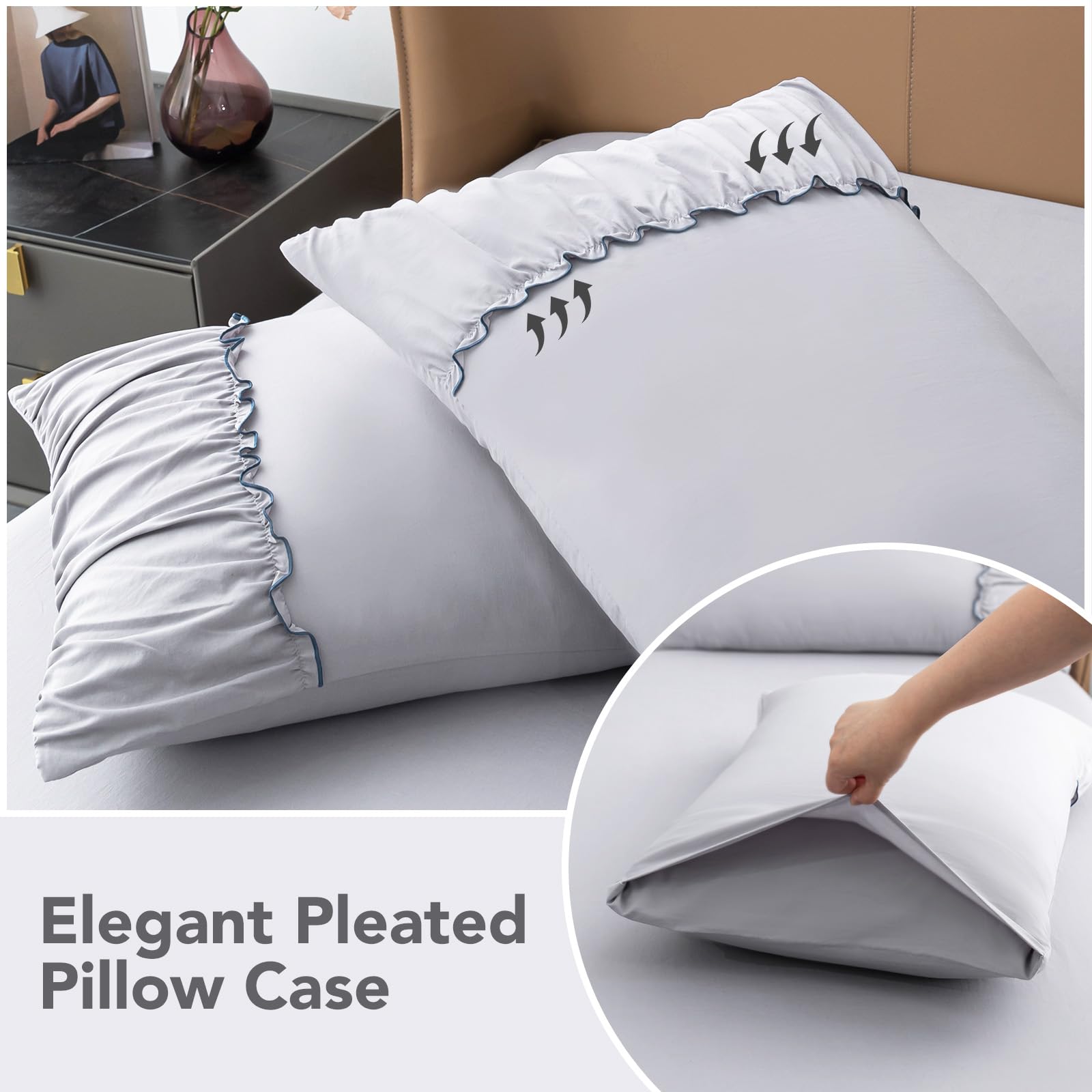Queen Size Bed Sheets Set 4 Piece 1800 Thread Count Bed Sheets Set