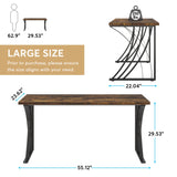 Rustick Brown & Black Laptop PC Student Table