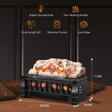 Electric Fireplace Log Set Heater 21IN  Remote Control