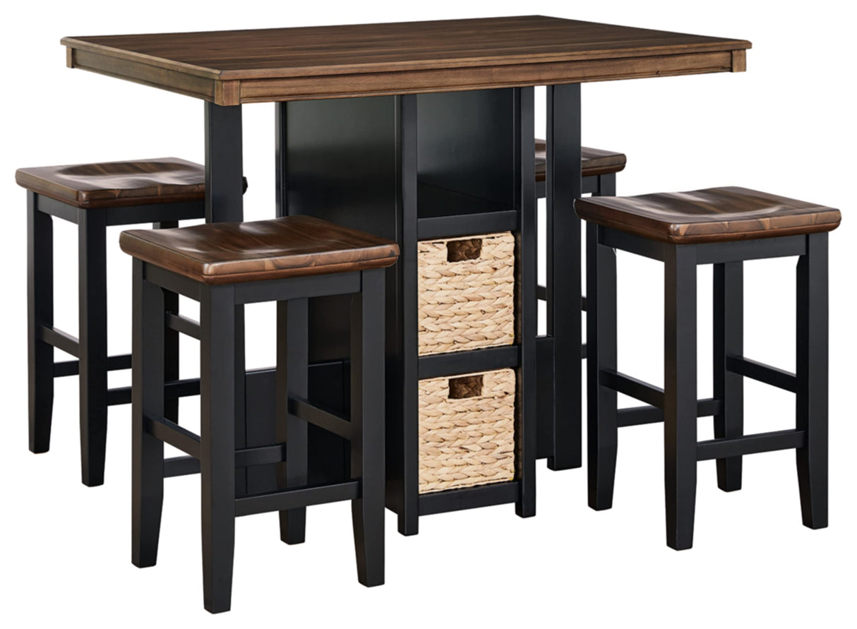 Dolingham Modern Counter Height Dining Table Set with Storage