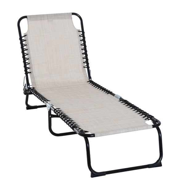 Folding Chaise Lounge Pool Chairs, Outdoor Sun Tanning Chairs, Folding, Reclining Back