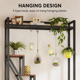 70.9" Tall Indoor Plant Stand, 7-Tier Large Plant Shelf with 5 S-Hooks