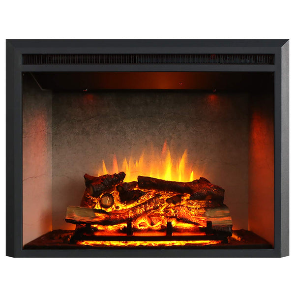 Edward Electric Fireplace Insert with Fire Crackling S
