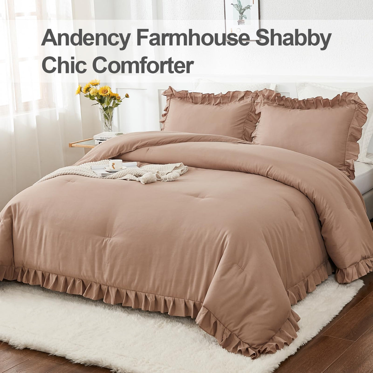 Taupe Full Size Comforter Set