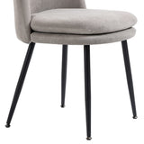 Modern Upholstered Dining Chairs Set of 2 with Seat Cushion