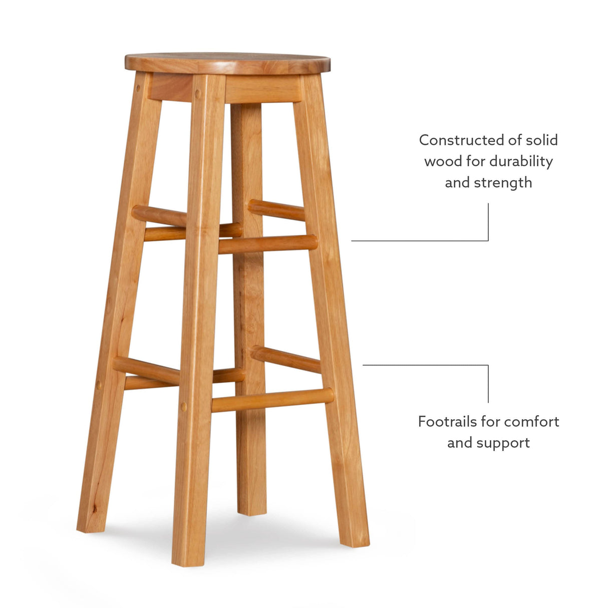 29-Inch Barstool With Round Seat