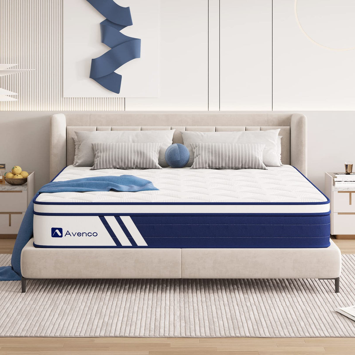 King Size Mattress, 12 Inch Hybrid King Mattress