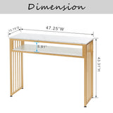 Gold Bar Table, High Top Pub Tables for Kitchen, Modern Dinning Table