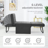 4 in 1 Multi Function Folding Ottoman Breathable Linen Couch Bed