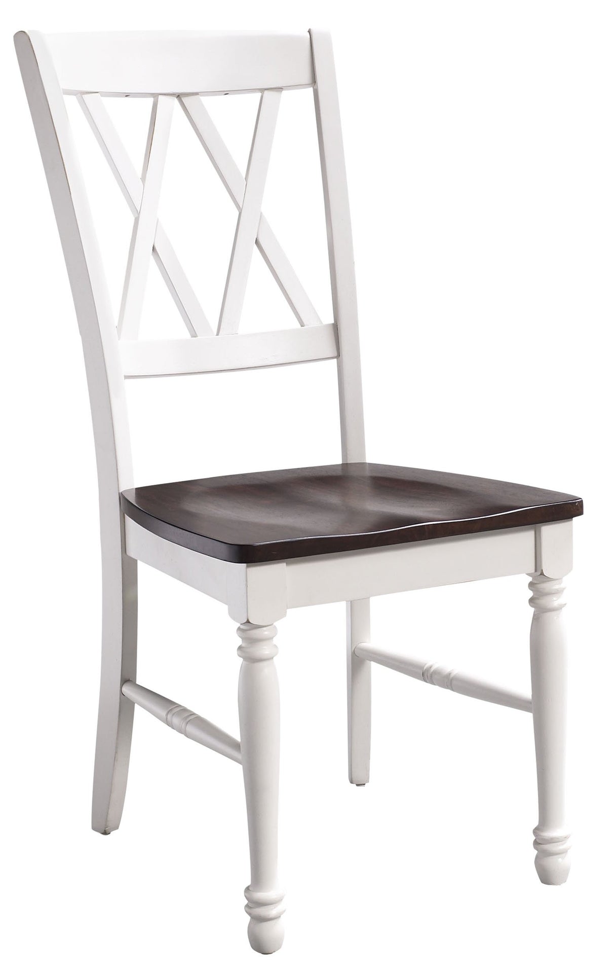 Shelby Dining Chairs (Set of 2), Distressed White