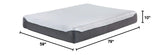 10 Inch Elite Plush Mattress, Green Tea & Charcoal Infused Gel Memory Foam, Queen