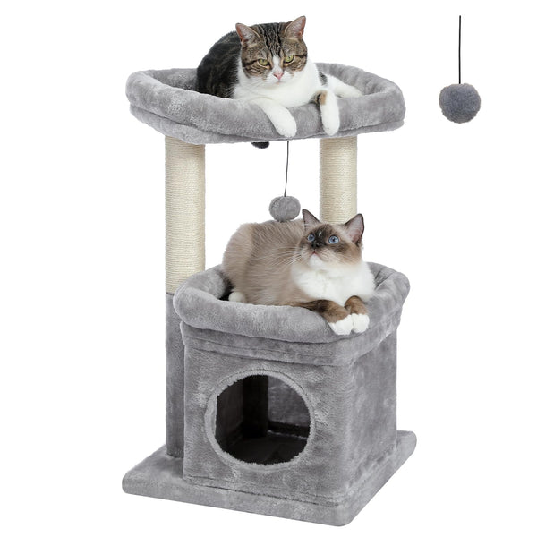 Cat Tree Tower for Indoor Cats with Private Cozy Cat Condo