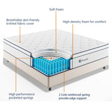 King Mattress, (Upgrade Strengthen) 14 Inch King Size Mattress in a Box