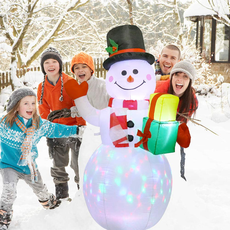 5ft Christmas Inflatables Blow Up Yard Decorations, Upgraded Snowman Inflatable