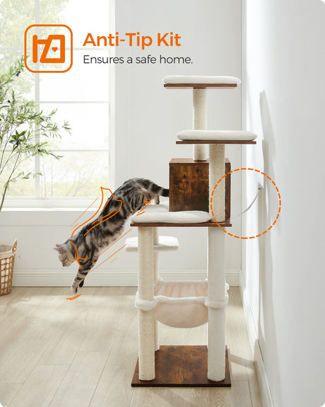 Woody Wonders Cat Tree Modern Cat Tower for Indoor Cats