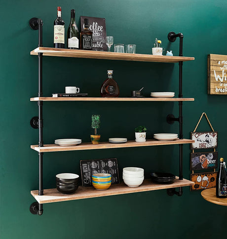 Floating Bookshelf Shelves Industrial Pipe Shelving Industrial Floating Pipe Shelves