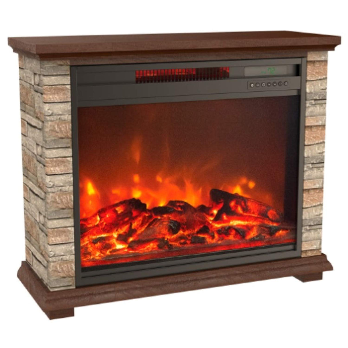 Fireplace Heater for Indoor Use with 3 Heating Elements