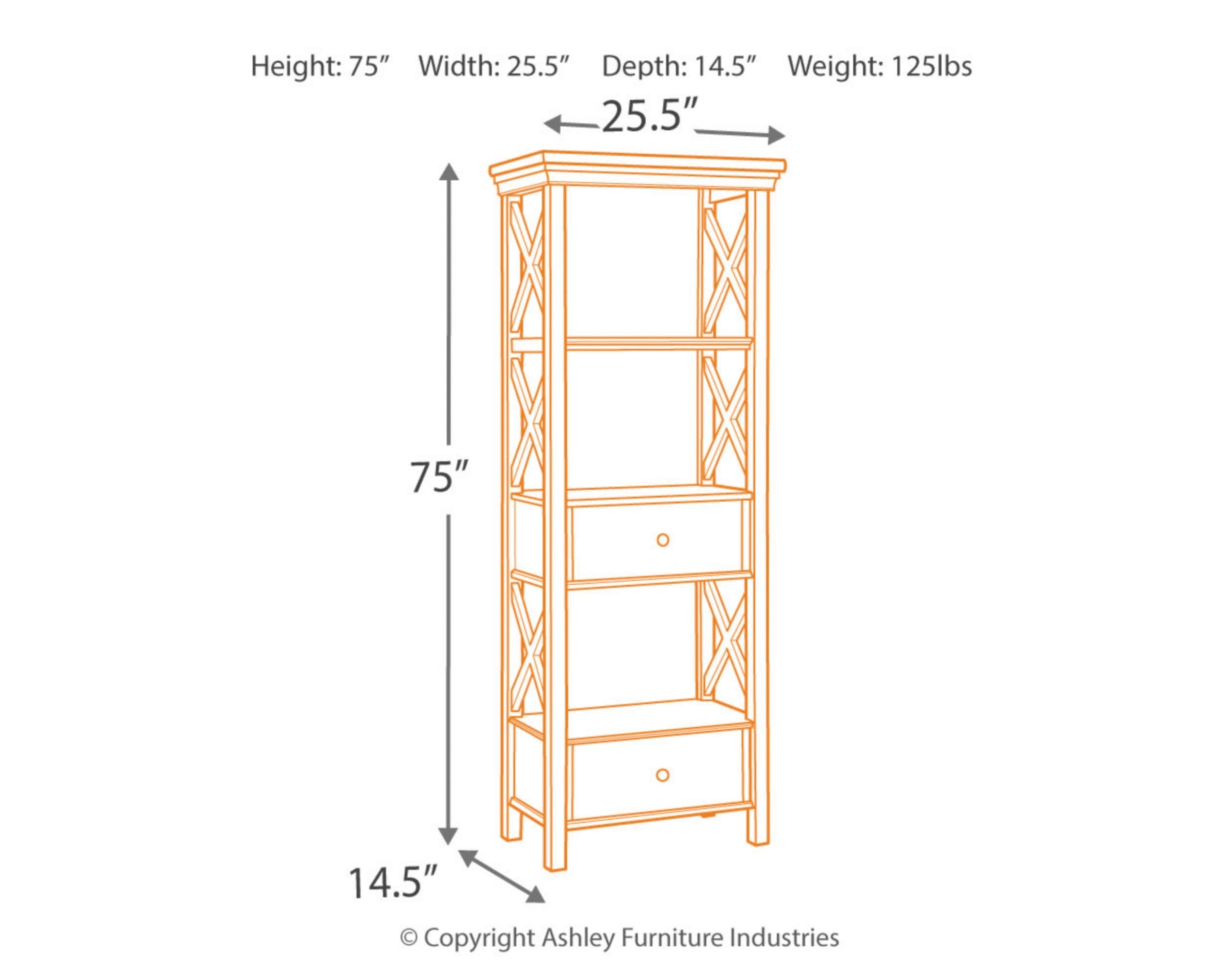 Bolanburg Cottage Chic Display Cabinet or Bookcase