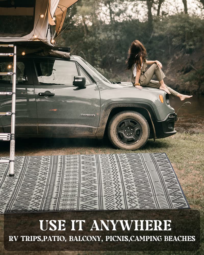 Outdoor Rug Carpet Waterproof 5x8 ft Reversible Patio Rug RV Camping Rug