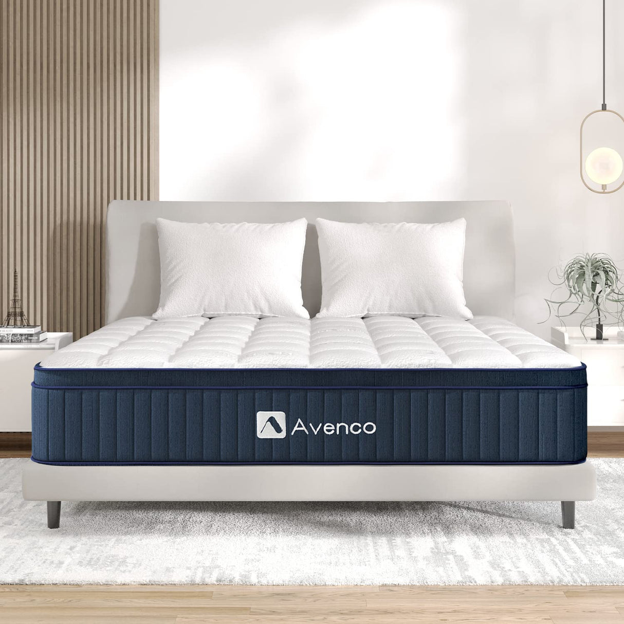 12 Inch Hybrid Mattress King Size with Pocket Innerspring and Latex