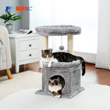 Cat Tree Tower for Indoor Cats with Private Cozy Cat Condo