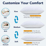 Cooling Gel Pillows for Sleeping, Shredded Memory Foam Bed Pillows