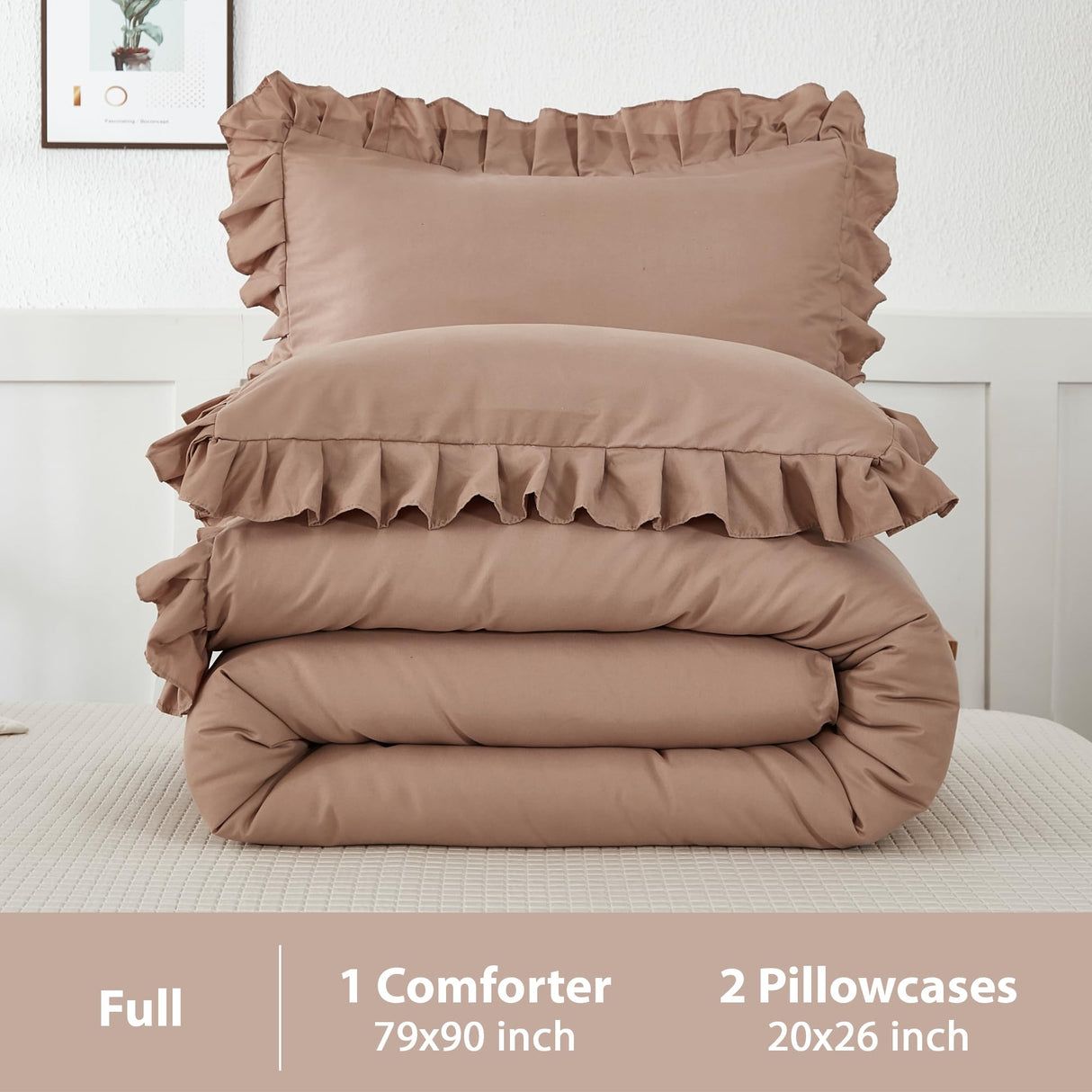 Taupe Full Size Comforter Set