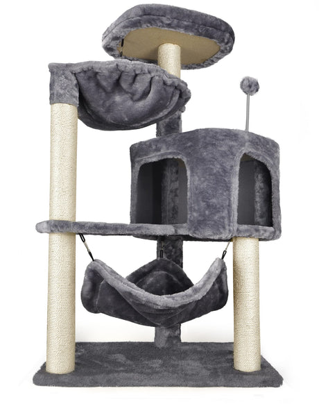 Newest Cat Tree with Cat Condo and Big Hammock