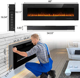 60 inch Ultra Thin Silence Linear Electric Fireplace