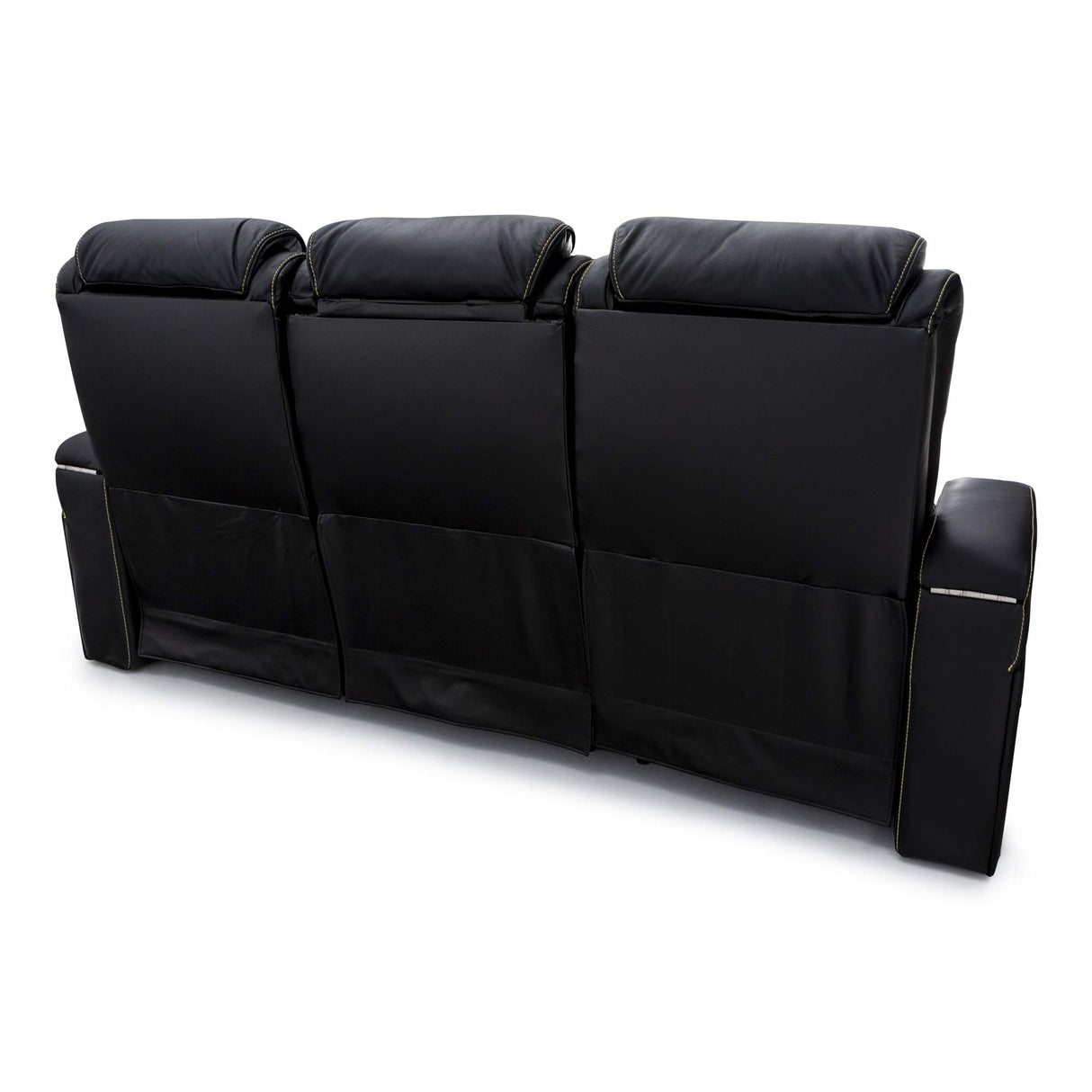 Vienna Home Theater Seating - Top Grain Leather Power Recline Power Headrest