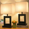 Table Lamp for Bedroom Set of 2 Fully Dimmable 19.5