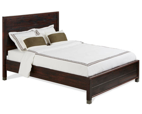 Baja Rustic Style Platform Bed/Solid Wood/No Box Spring Needed