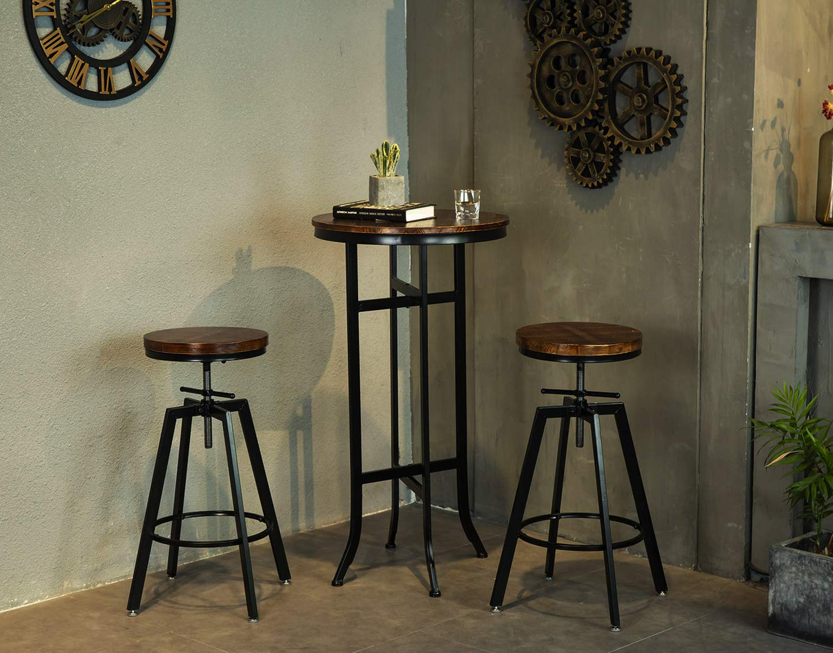 Bar Bistro Cocktail Pedestal Tables for Kitchen, Dining Room - Bistro, Coffee