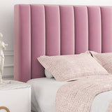 Queen Bed Frame/Velvet Upholstered Bed Frame