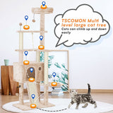 64in Large Cat Tree Cat Tower for Indoor Cats