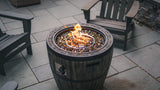 Wine Barrel Gas Fire Pit 27L X 27W X 24H