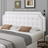 King Size Bed Frame with 4 Drawers, Upholstered Platform Storage Bed