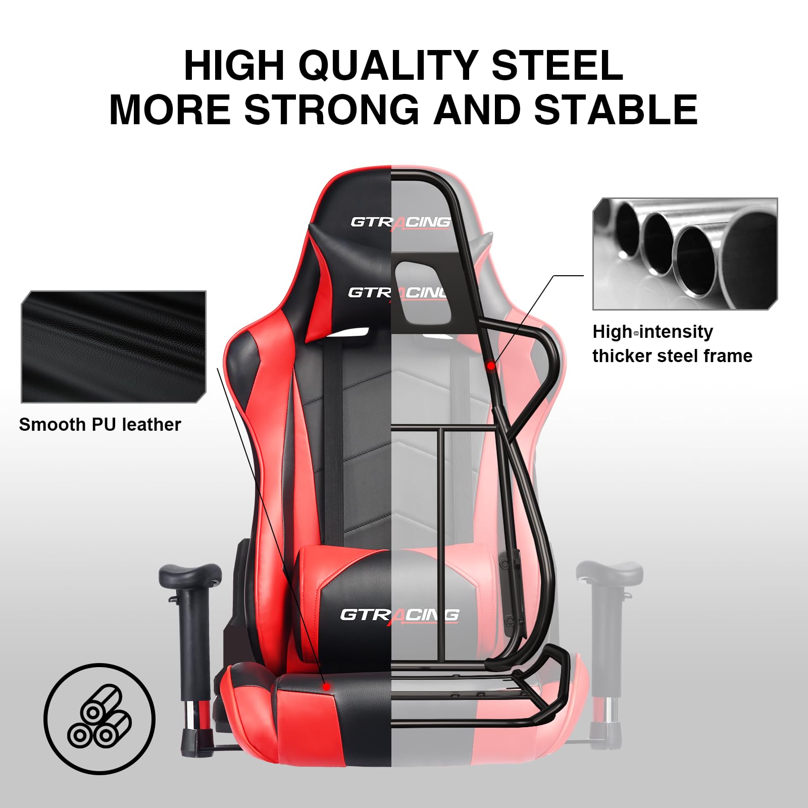 Gaming Chair Racing Office Computer Ergonomic Video Game Chair Backrest and Seat