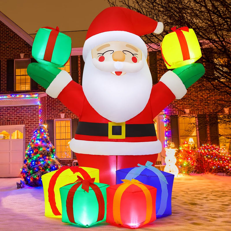 6.1 FT Christmas Santa Inflatables Outdoor Decorations Smiling
