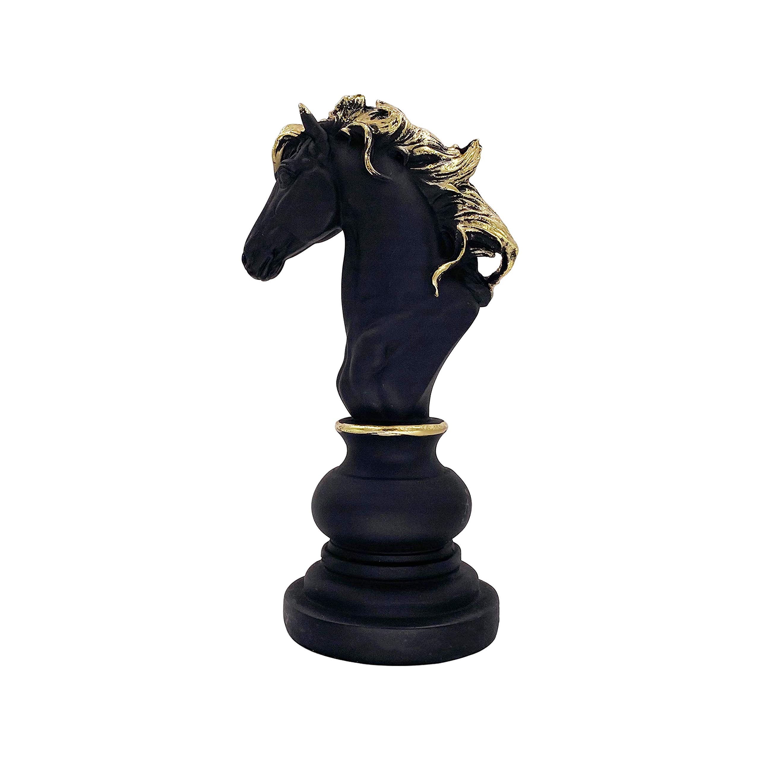 Three Pack Chess King Queen Knight Statue Sculpture Collectible Figurine