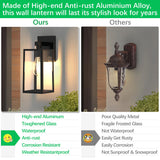 Outdoor Wall Lantern, Exterior Waterproof Wall Sconce Light Fixture