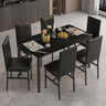 Dining Table Set for 6, Kitchen Table with 6 Chairs