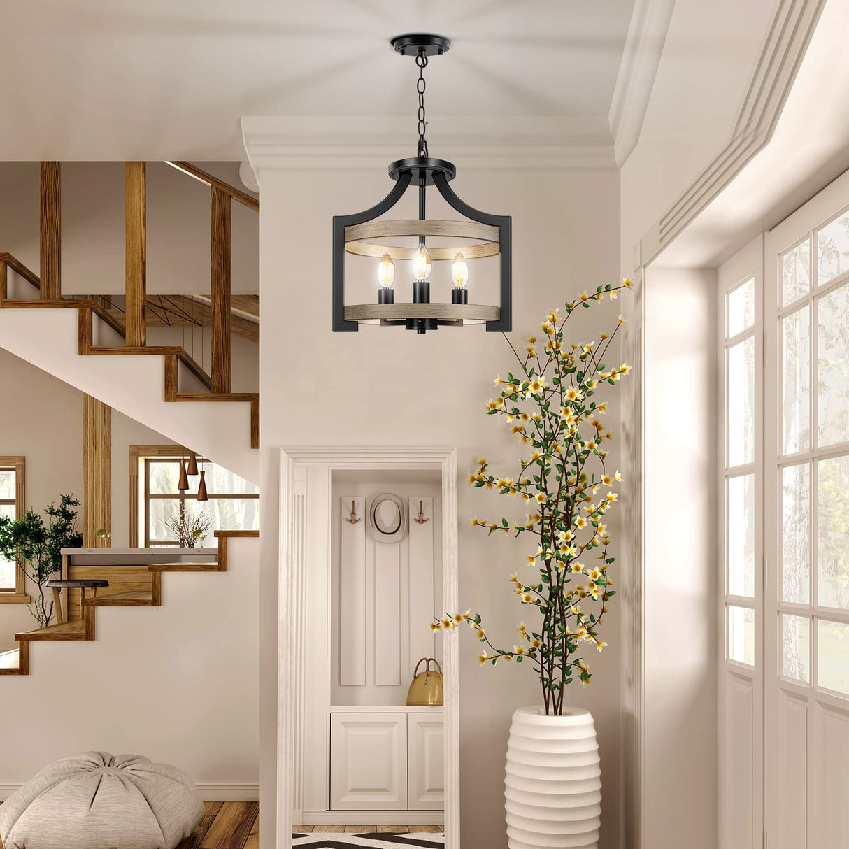 3-Light Farmhouse Chandelier