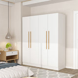 4 Door Wardrobe Armoires and Wardrobes with Storage Shelevs