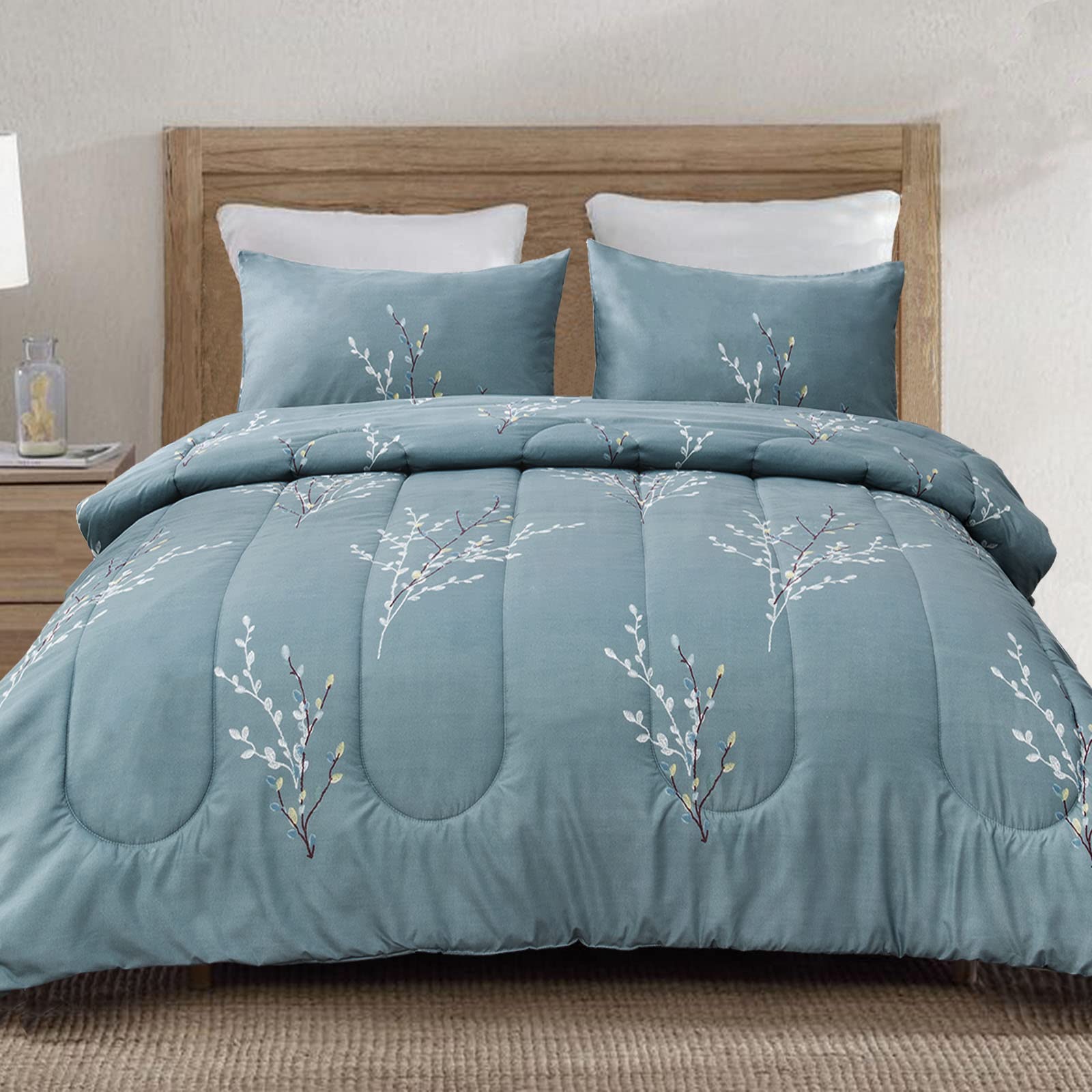 Comforter Set, Microfiber Bedding Down Alternative Comforter