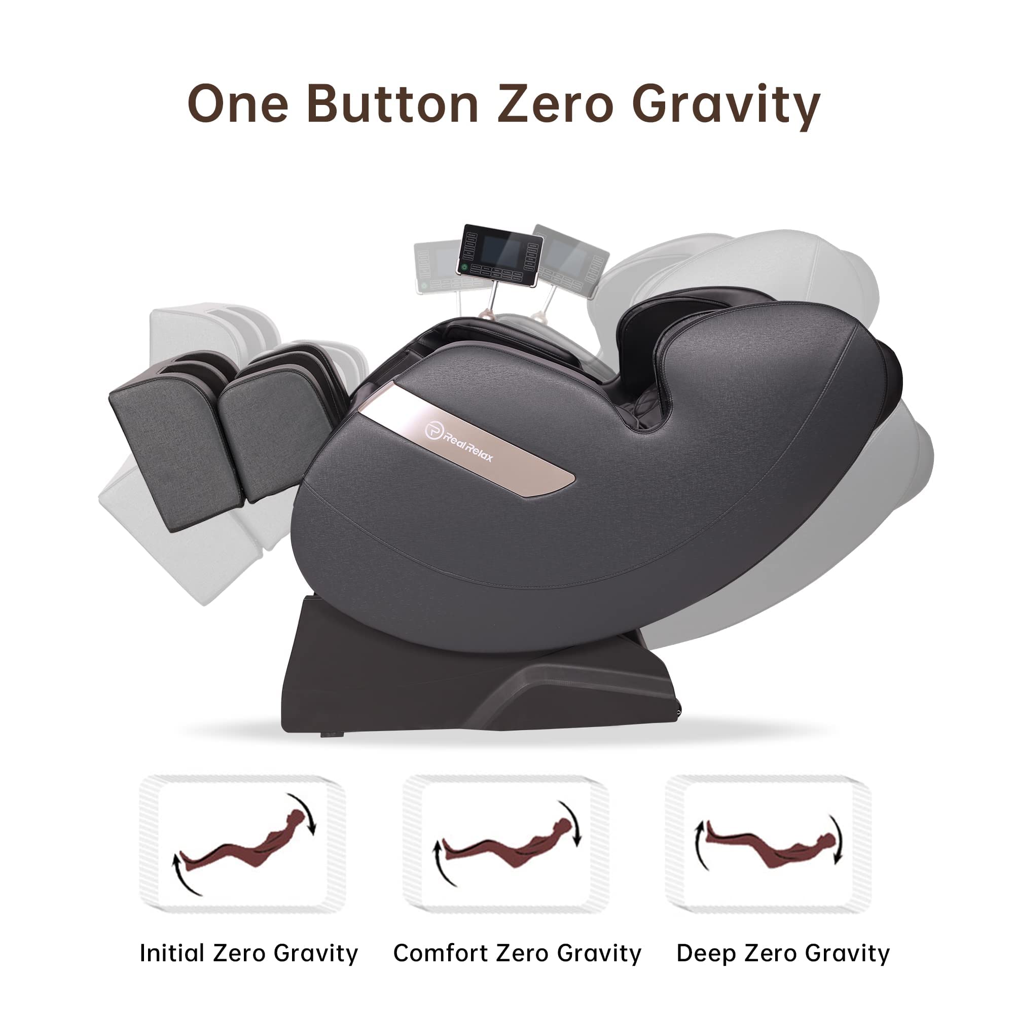 CoreRelief S-Track Massage Chair – Zero Gravity, Full-Body Airbags & Heat